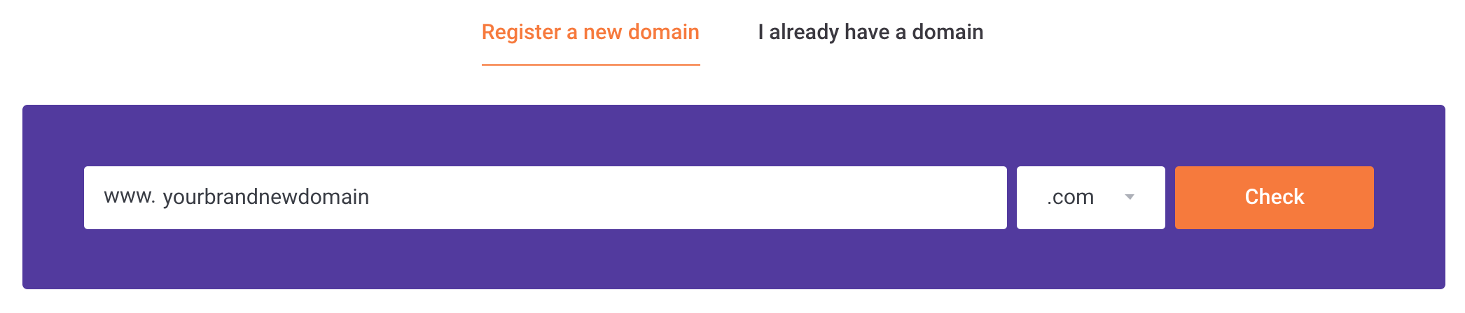 Register a New Domain