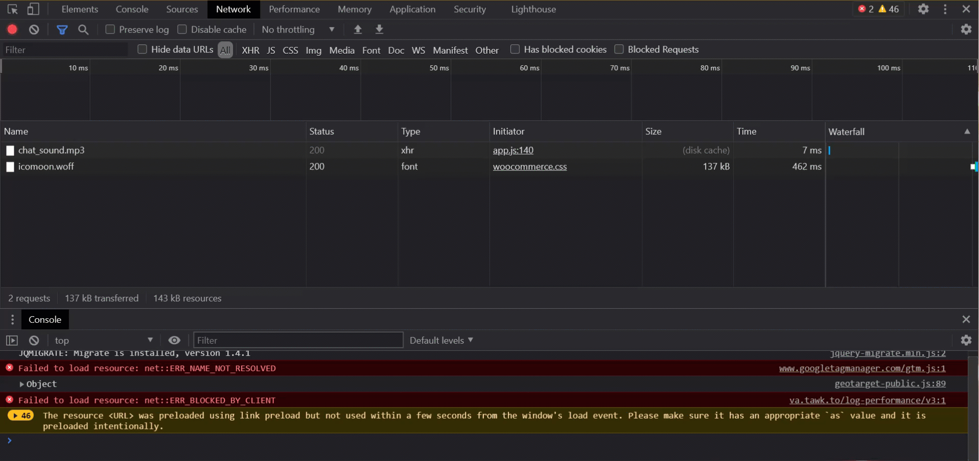 network throttling profiles