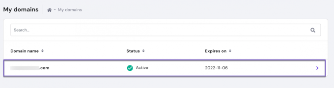 Hostinger My Domains