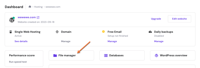 Dashboard File Manager