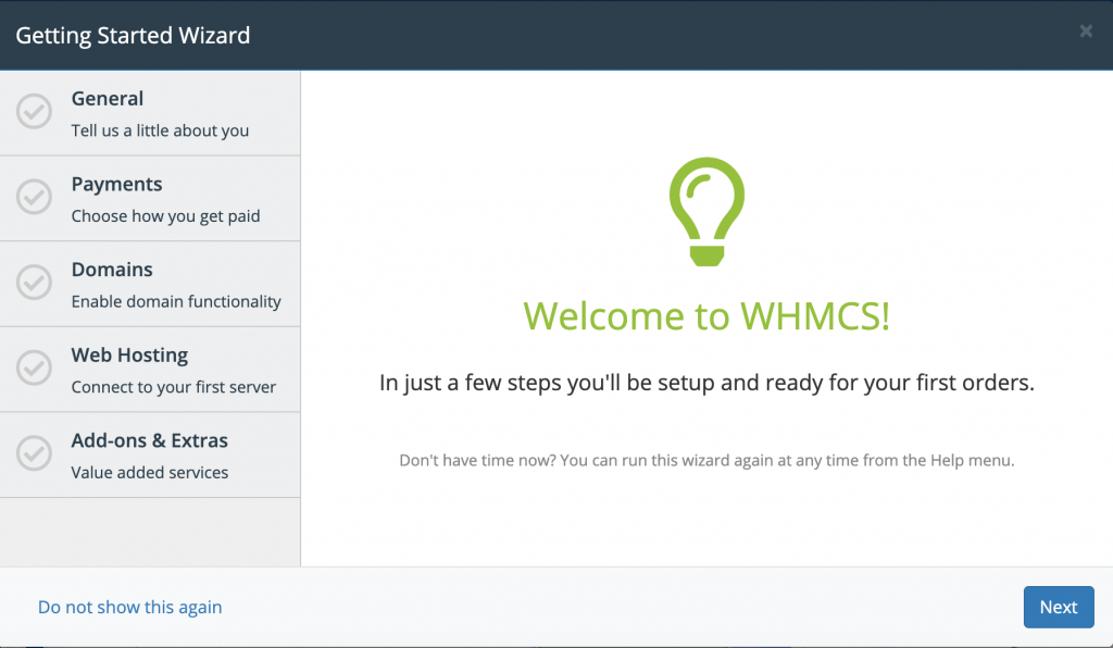 Getting Started with WHMCS