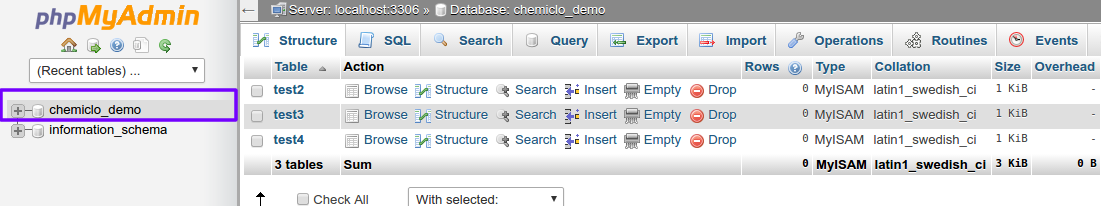 phpmyadmin sql queries